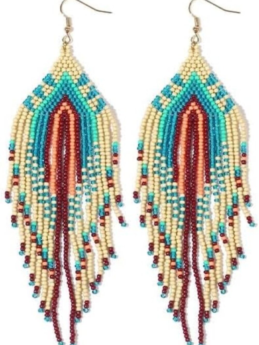 Colorful Bohemian Tassel Beaded Earrings for Women | Trendy Long Fringe Jewelry